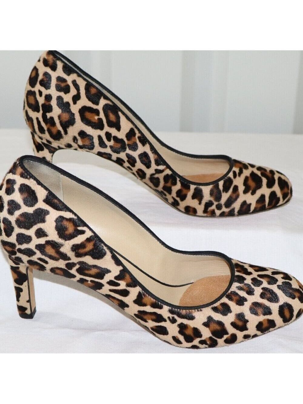 Hobbs London Womens Leopard Calf Hair Heels Pumps Court Shoes Size EU 36 US 5